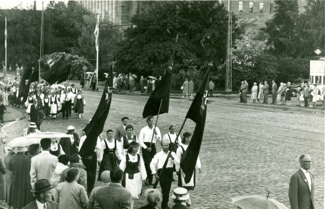 Karjalaiset suurjuhlat Helsingissä 1975.